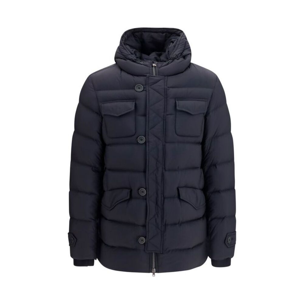 Herno Black Polyester Full-Length Men's Jacket